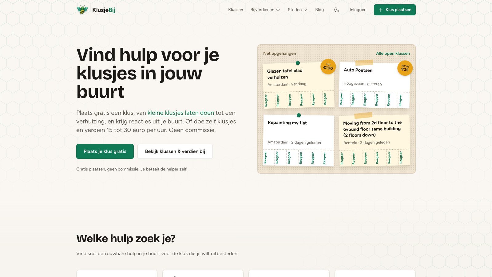 Schermafbeelding homepage